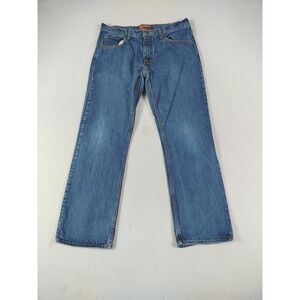 Arizona Jean Co Jeans Mens 33x30 Blue Medium Wash Westerncore Straight Leg Denim